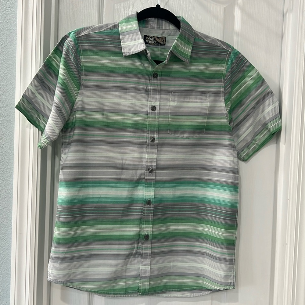 First Wave Boys Short Sleeve Button Down Shirt Size 14/16